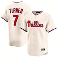 Vanessashop P.Phillies #7 Trea Turner Player Cream Home Limited Stitched Jerseys