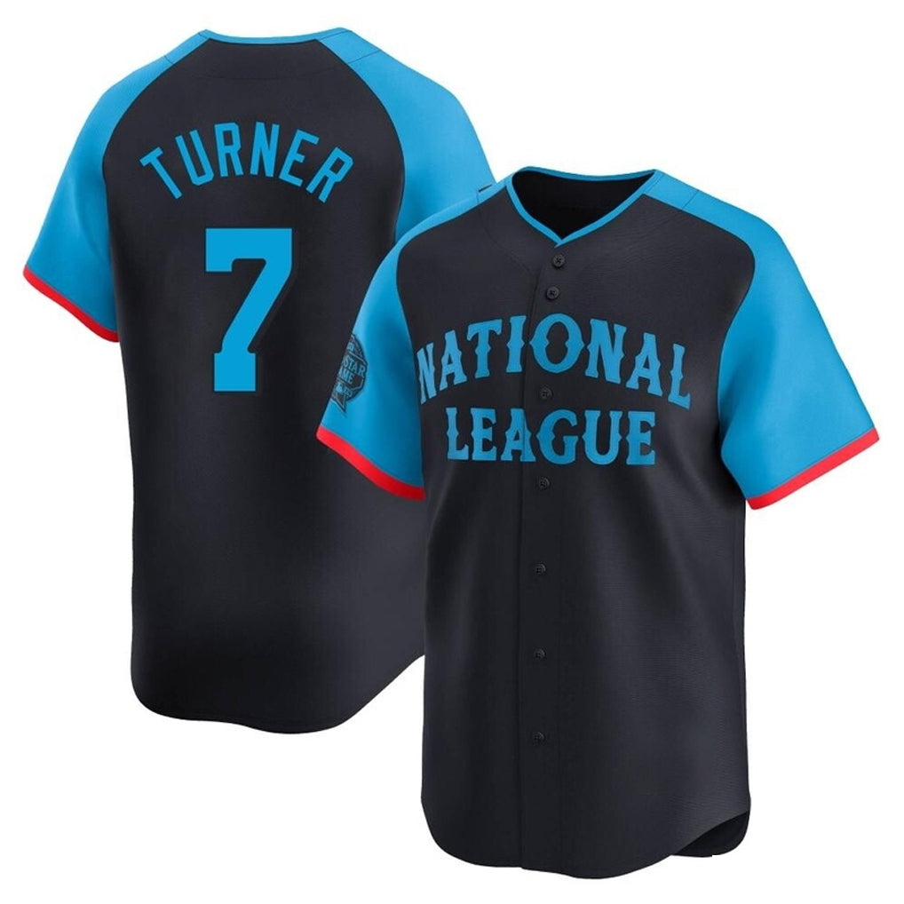 Vanessashop P.Phillies #7 Trea Turner Player Navy National League All-Star Limited Game Stitched Jerseys