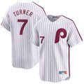 Vanessashop P.Phillies #7 Trea Turner Player White Cooperstown Collection Limited Home Stitched Jerseys