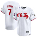 Vanessashop P.Phillies #7 Trea Turner Player White Phillies & Eagles Vapor Premier Limited Stitched Jerseys