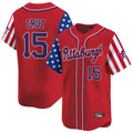 Vanessashop P.Pirates #15 Oneil Cruz Player Red 2025 Independence Day Vapor Premier Limited Stitched Jerseys