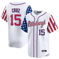 Vanessashop P.Pirates #15 Oneil Cruz Player White 2025 Independence Day Vapor Premier Limited Stitched Jerseys