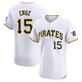 Vanessashop P.Pirates #15 Oneil Cruz Player White Home Limited Elite Stitched Jerseys