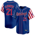 Vanessashop P.Pirates #21 Roberto Clemente Player Royal 2025 Independence Day Vapor Premier Limited Stitched Jerseys