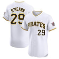 Vanessashop P.Pirates #29 Ryan O'Hearn Player White Home Limited Elite Stitched Jerseys