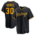 Vanessashop P.Pirates #30 Paul Skenes Player Black Home Game Stitched Jerseys