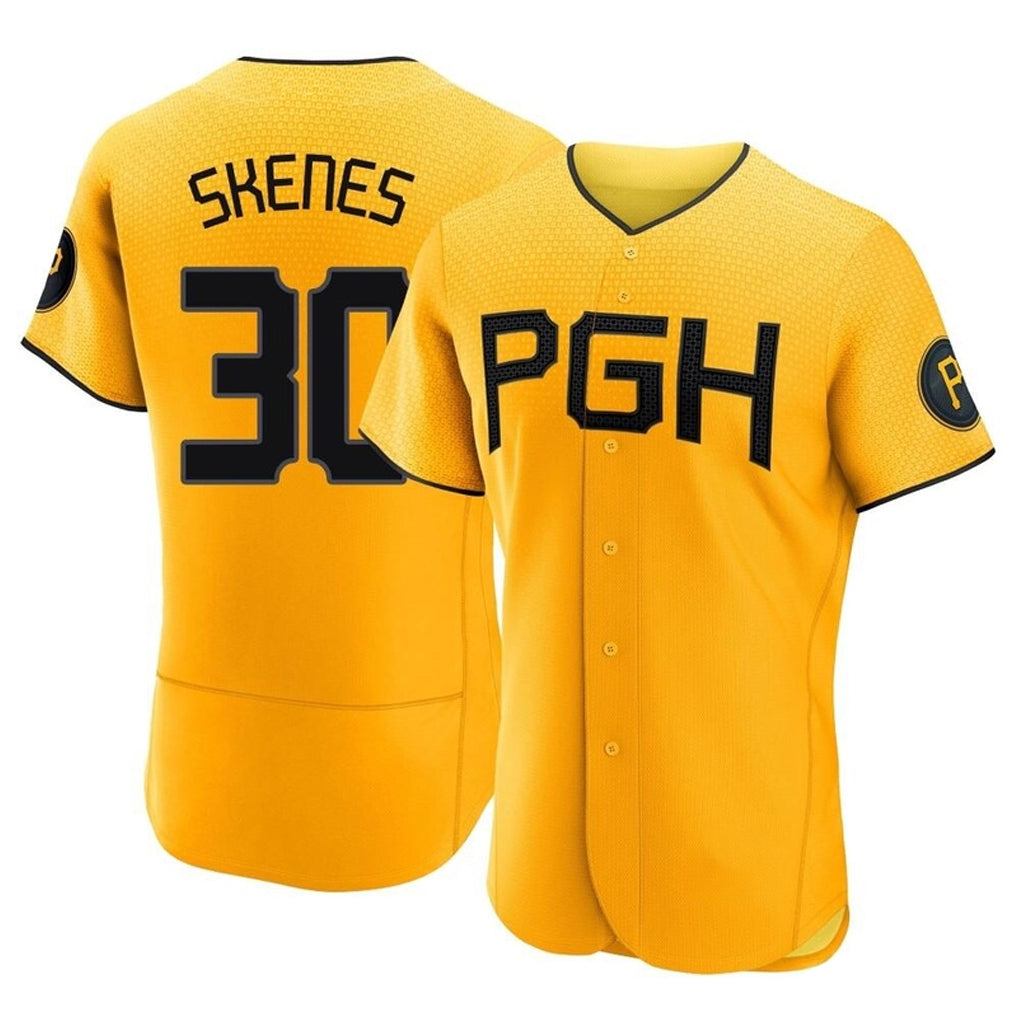 Vanessashop P.Pirates #30 Paul Skenes Player Gold City Connect Home Limited Elite Stitched Jerseys