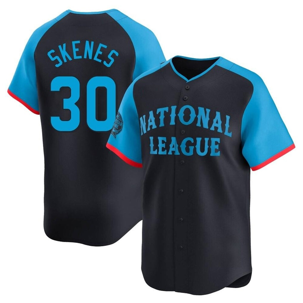 Vanessashop P.Pirates #30 Paul Skenes Player Navy National League All-Star Home Limited Stitched Jerseys