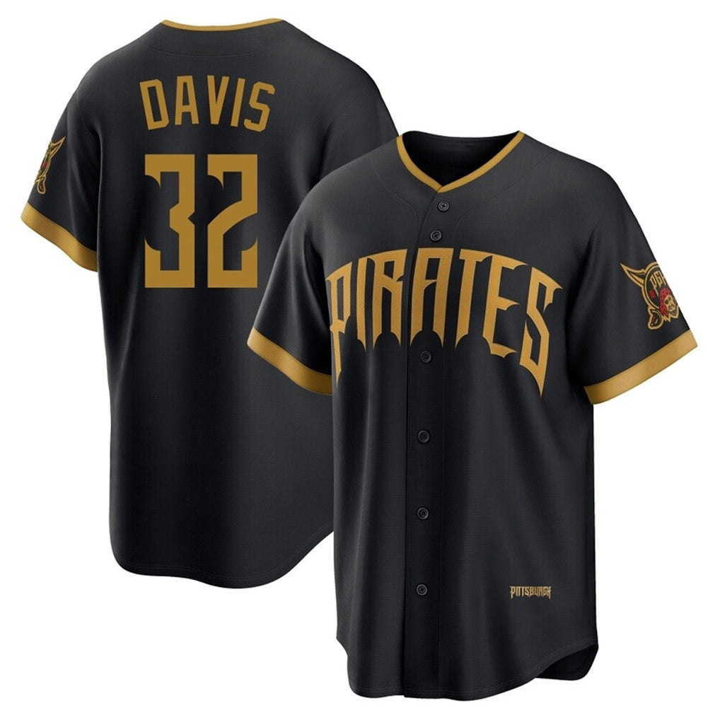 Vanessashop P.Pirates #32 Henry Davis Player Black 2026 City Connect Home Game Stitched Jerseys