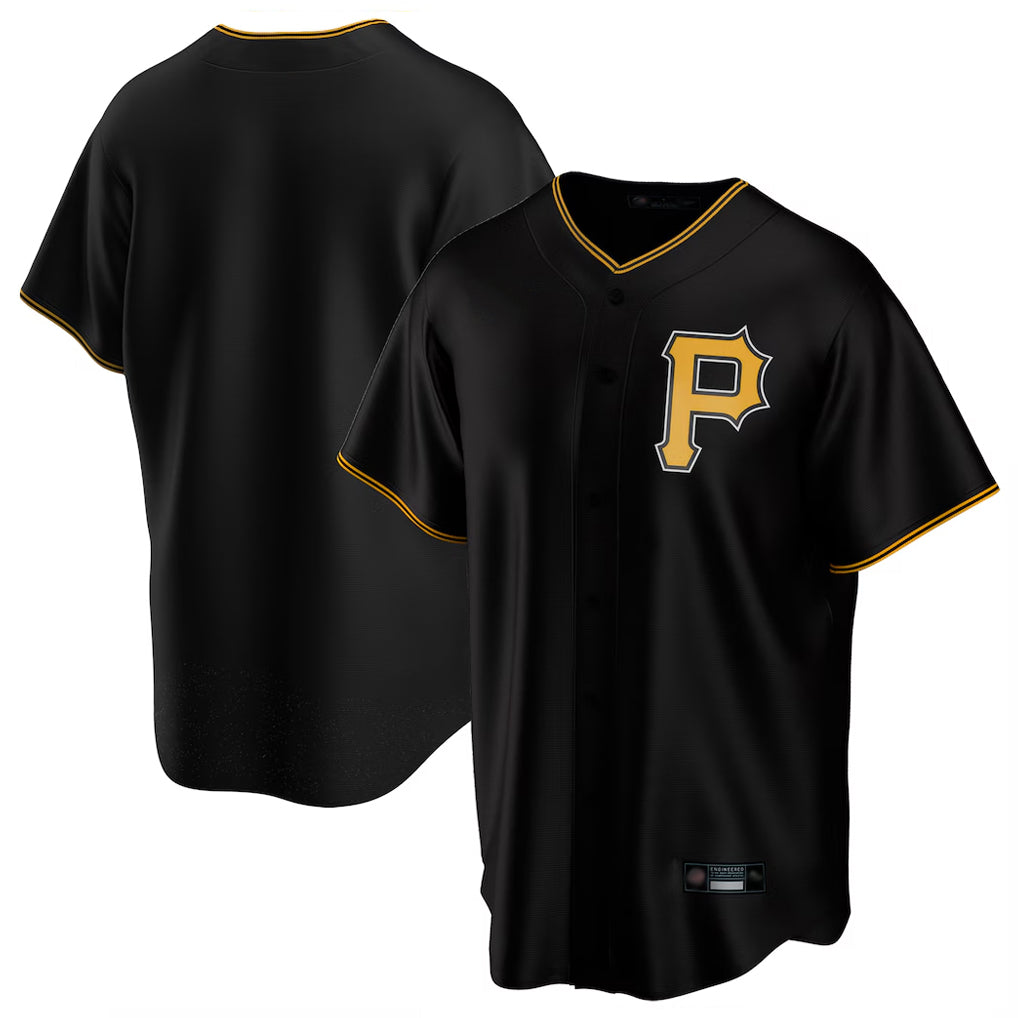 VanessashopP.Pirates Blank Player Black Alternate 2025 Home Game Stitched Jerseys
