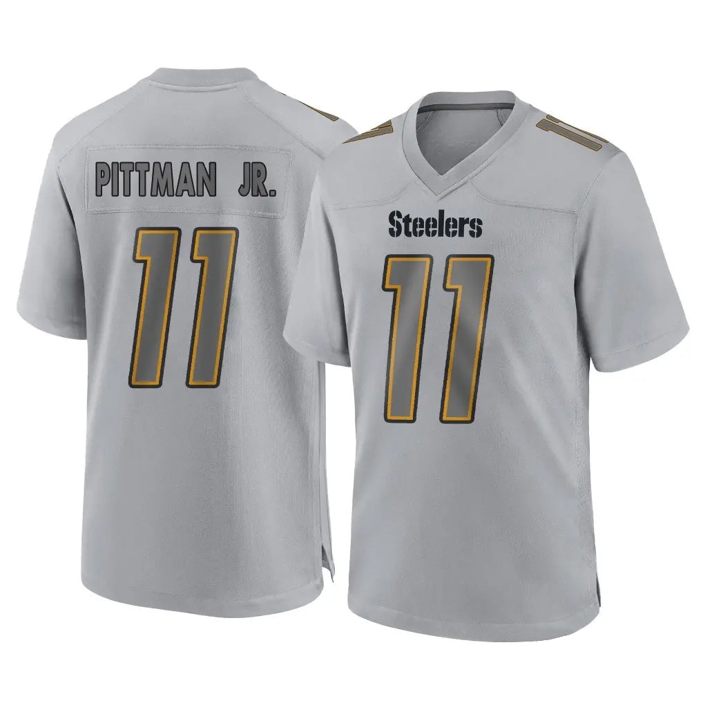 Vanessashop P.Steelers #11 Michael Pittman Jr. Player Gray Atmosphere Fashion Home Game Stitched Jerseys