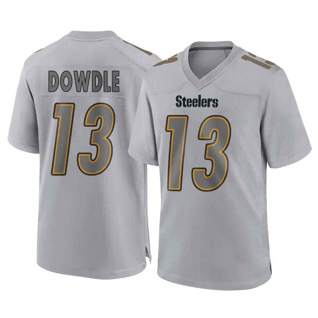 Vanessashop P.Steelers #13 Rico Dowdle Player Gray Atmosphere Fashion Home Game Stitched Jerseys