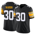 Vanessashop P.Steelers #30 Jaylen Warren Player Black Limited Alternate Vapor F.U.S.E. Home Game Stitched Jerseys