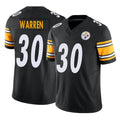 Vanessashop P.Steelers #30 Jaylen Warren Player Black Limited Vapor F.U.S.E. Home Game Stitched Jerseys