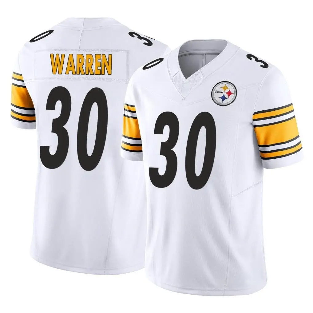 Vanessashop P.Steelers #30 Jaylen Warren Player White Limited Vapor F.U.S.E. Home Game Stitched Jerseys