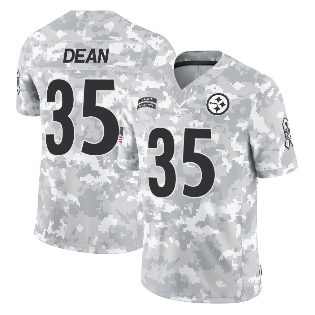 Vanessashop P.Steelers #35 Jamel Dean Player Arctic Camo Limited Salute To Service Home Game Stitched Jerseys