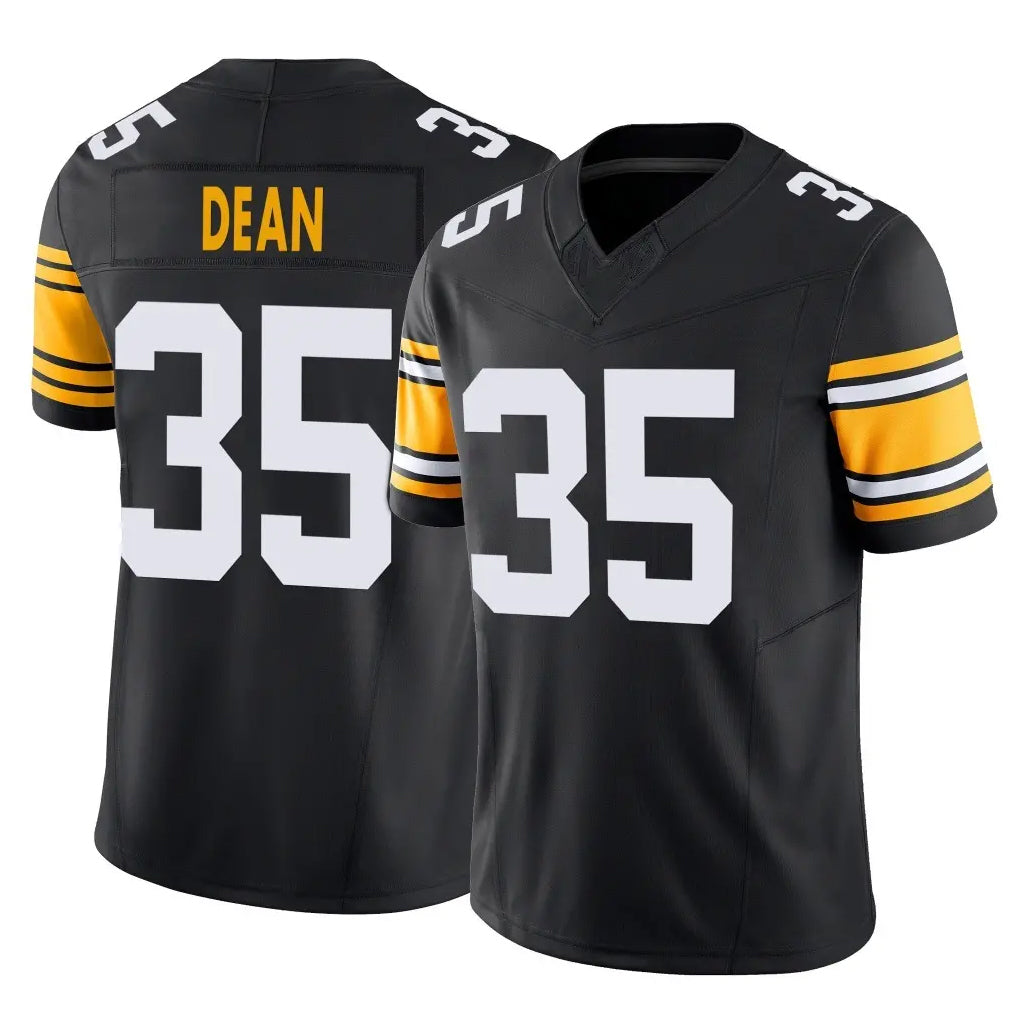 Vanessashop P.Steelers #35 Jamel Dean Player Black Limited Alternate Vapor F.U.S.E. Home Game Stitched Jerseys
