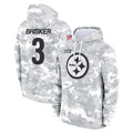 Vanessashop P.Steelers #3 Jaquan Brisker Player Arctic Camo Limited Salute to Service Pullover Hoodies Game Stitched Jerseys