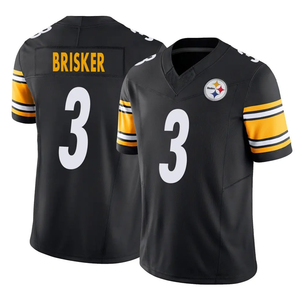 Vanessashop P.Steelers #3 Jaquan Brisker Player Black Limited Vapor F.U.S.E. Home Game Stitched Jerseys