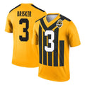 Vanessashop P.Steelers #3 Jaquan Brisker Player Gold Legend Limited 1933 Throwback Performance Home Game Stitched Jerseys