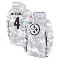 Vanessashop P.Steelers #4 DK Metcalf Player Arctic Camo Limited Salute to Service Pullover Hoodies Game Stitched Jerseys