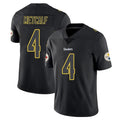 Vanessashop P.Steelers #4 DK Metcalf Player Black Impact Limited Home Game Stitched Jerseys
