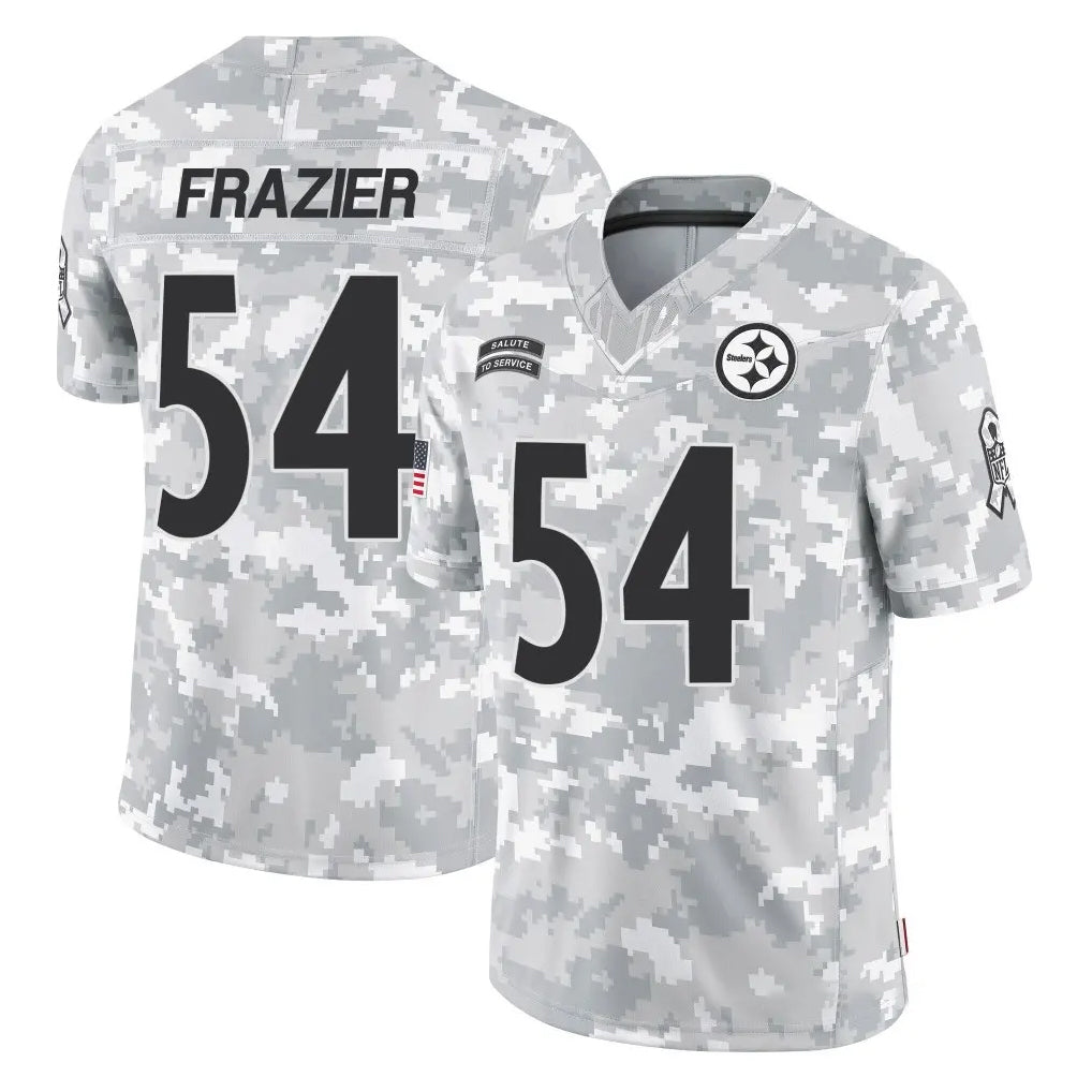 Vanessashop P.Steelers #54 Zach Frazier Player Arctic Camo Limited Salute To Service Home Game Stitched Jerseys
