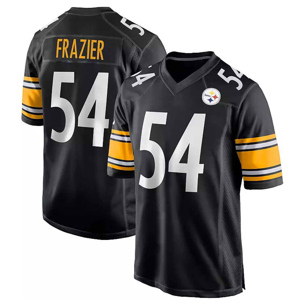 Vanessashop P.Steelers #54 Zach Frazier Player Black Home Game Stitched Jerseys