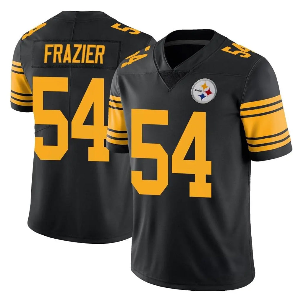 Vanessashop P.Steelers #54 Zach Frazier Player Black Limited Color Rush Home Game Stitched Jerseys