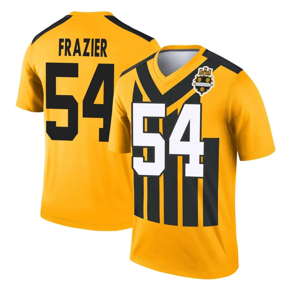 Vanessashop P.Steelers #54 Zach Frazier Player Gold Legend Limited 1933 Throwback Performance Home Game Stitched Jerseys