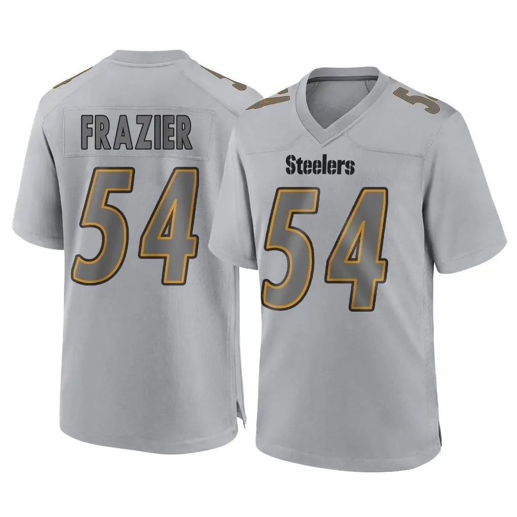 Vanessashop P.Steelers #54 Zach Frazier Player Gray Atmosphere Fashion Home Game Stitched Jerseys