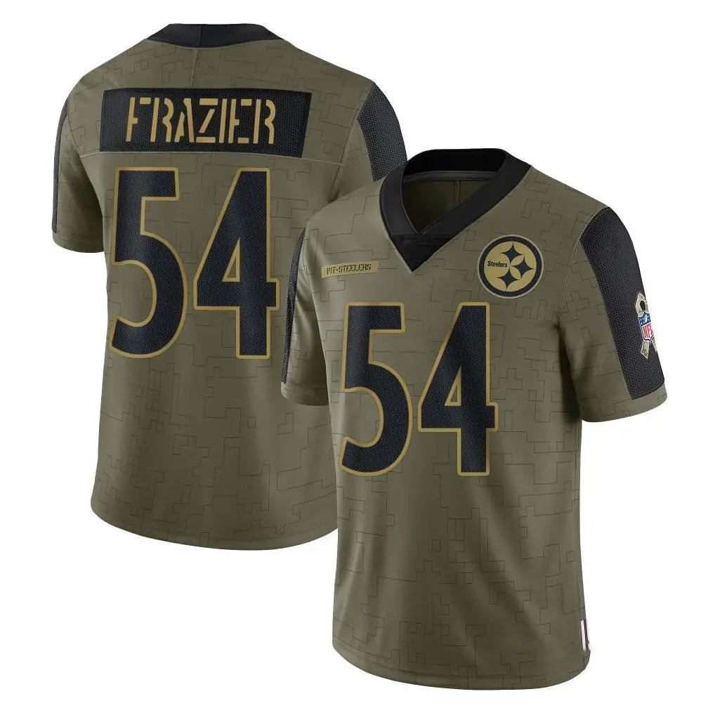 Vanessashop P.Steelers #54 Zach Frazier Player Olive Salute To Service Limited Game Stitched Jerseys