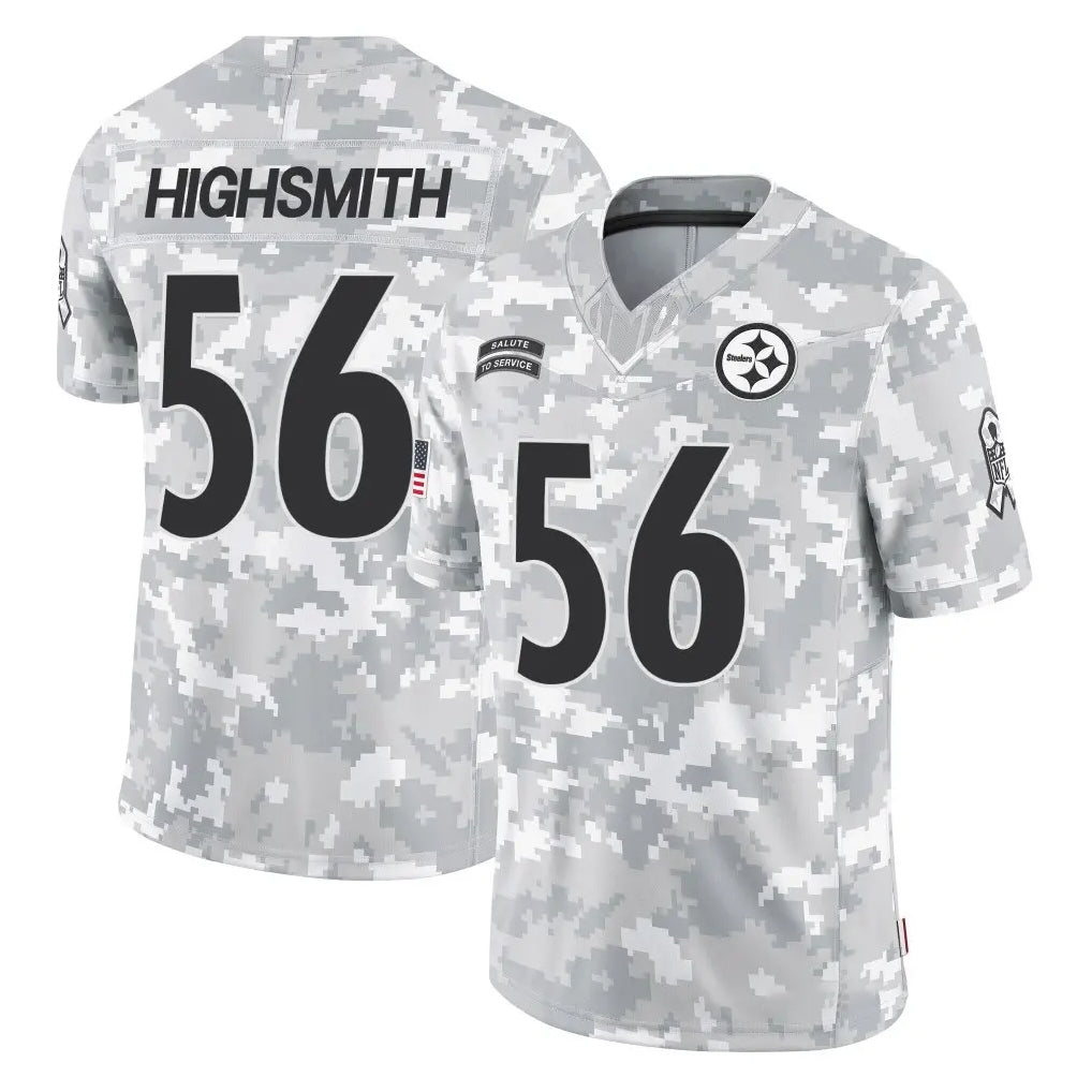 Vanessashop P.Steelers #56 Alex Highsmith Player Arctic Camo Limited Salute To Service Home Game Stitched Jerseys