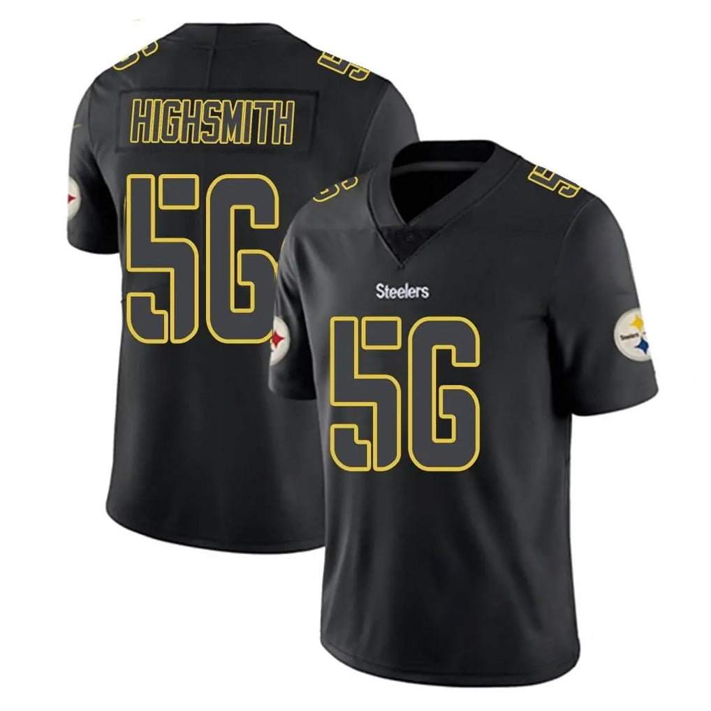 Vanessashop P.Steelers #56 Alex Highsmith Player Black Impact Limited Home Game Stitched Jerseys