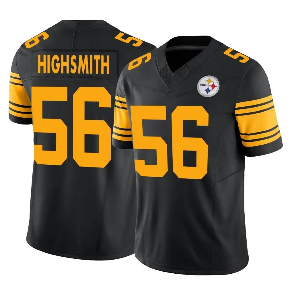Vanessashop P.Steelers #56 Alex Highsmith Player Black Limited 2nd Alternate Vapor F.U.S.E. Home Game Stitched Jerseys