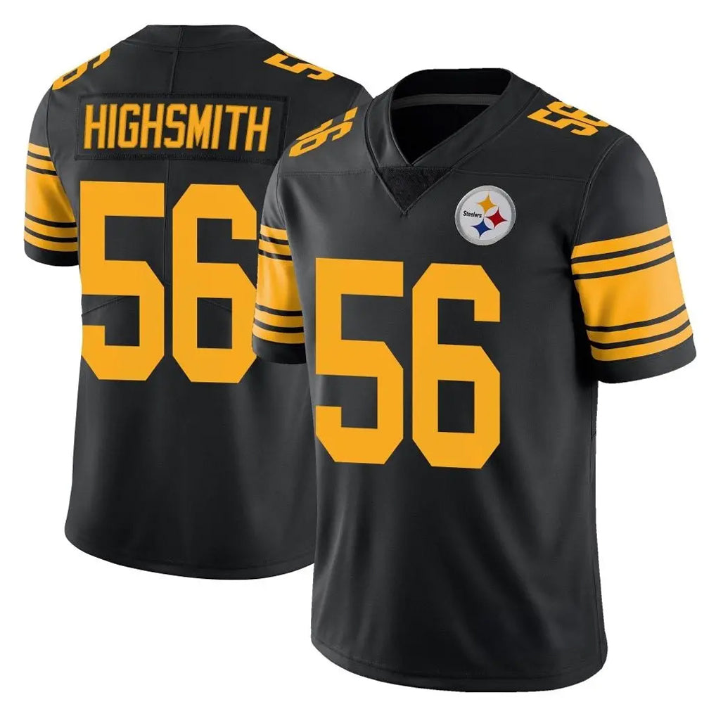 Vanessashop P.Steelers #56 Alex Highsmith Player Black Limited Color Rush Home Game Stitched Jerseys