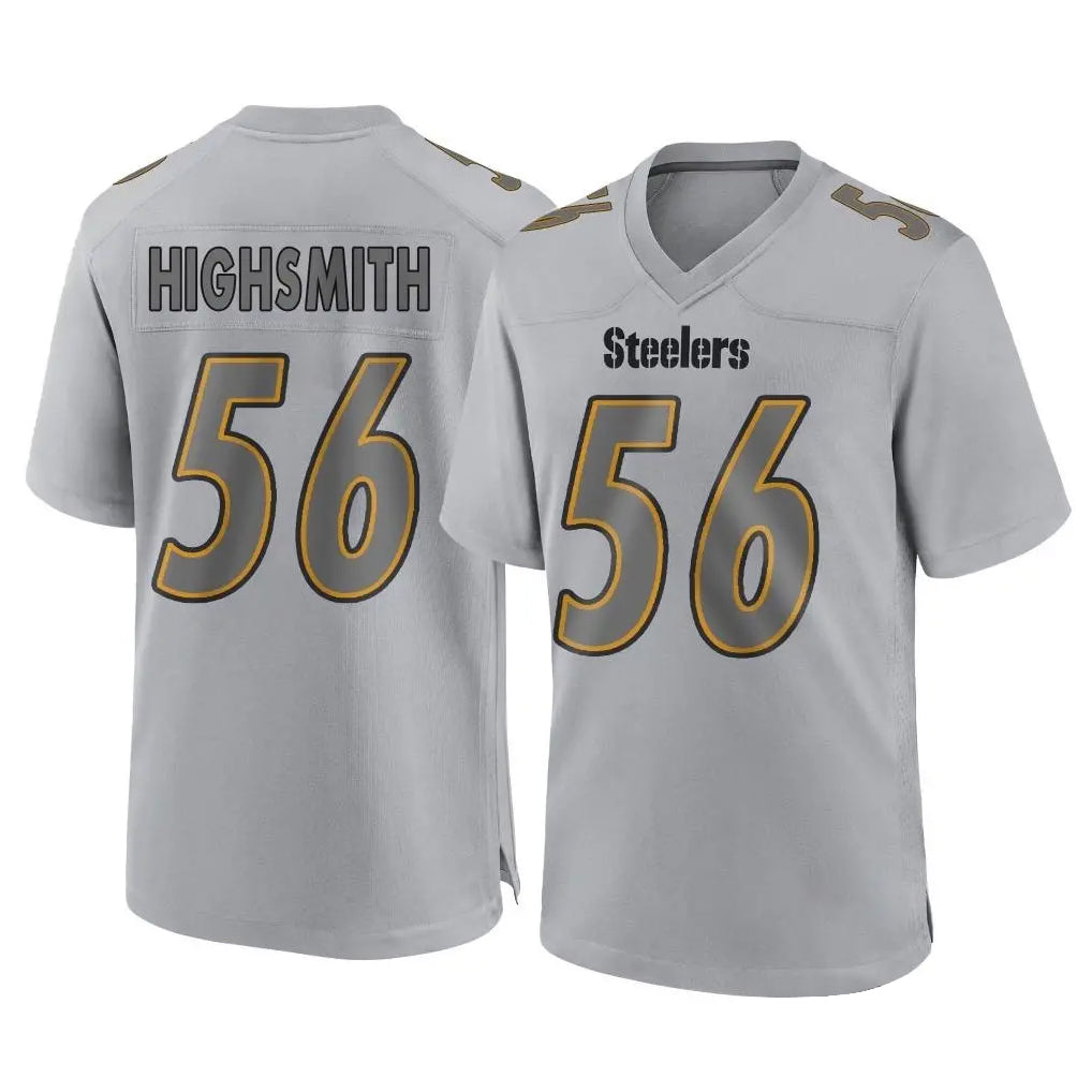 Vanessashop P.Steelers #56 Alex Highsmith Player Gray Atmosphere Fashion Home Game Stitched Jerseys
