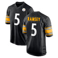 Vanessashop P.Steelers #5 Jalen Ramsey Player Black Home Game Stitched Jerseys