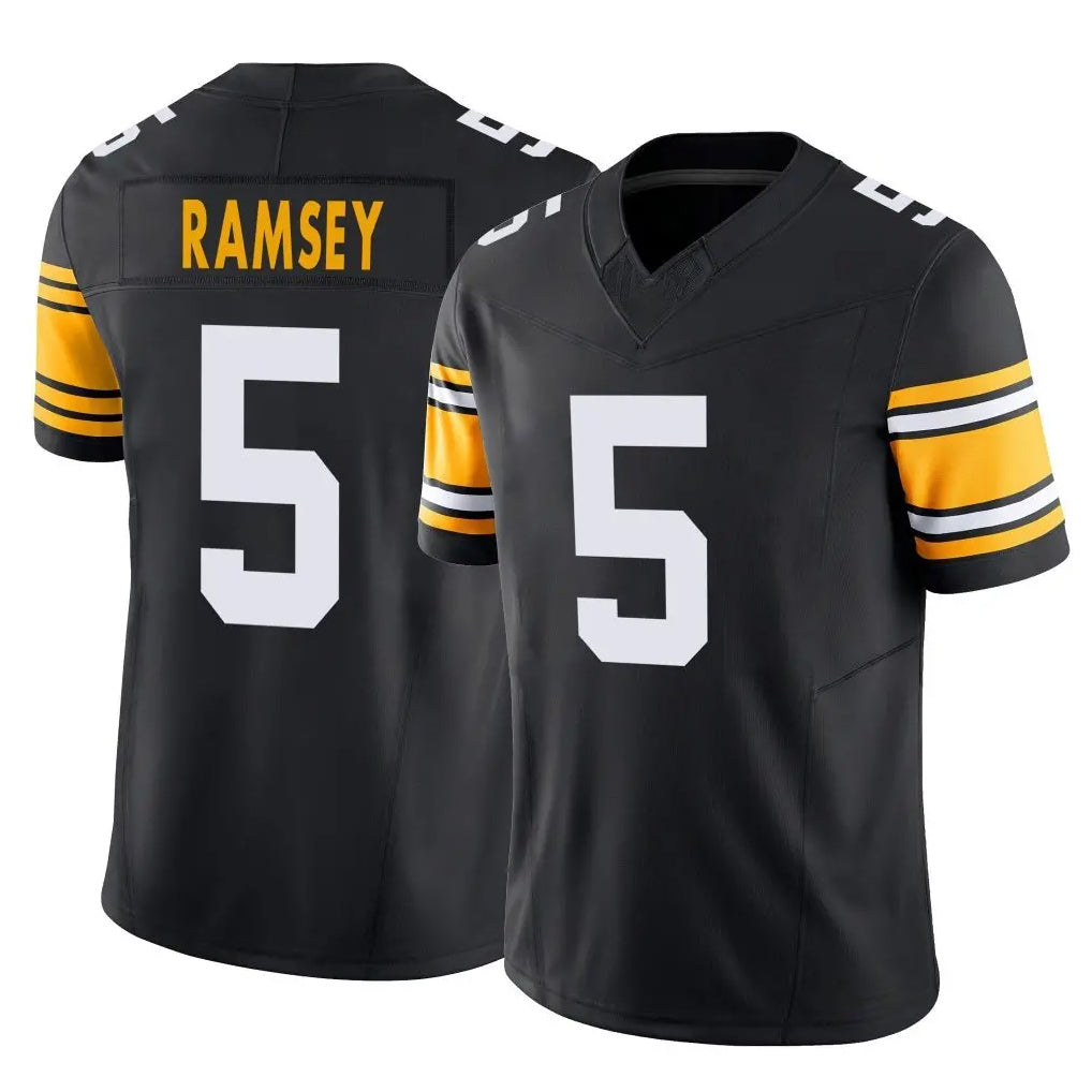 Vanessashop P.Steelers #5 Jalen Ramsey Player Black Limited Alternate Vapor F.U.S.E. Home Game Stitched Jerseys