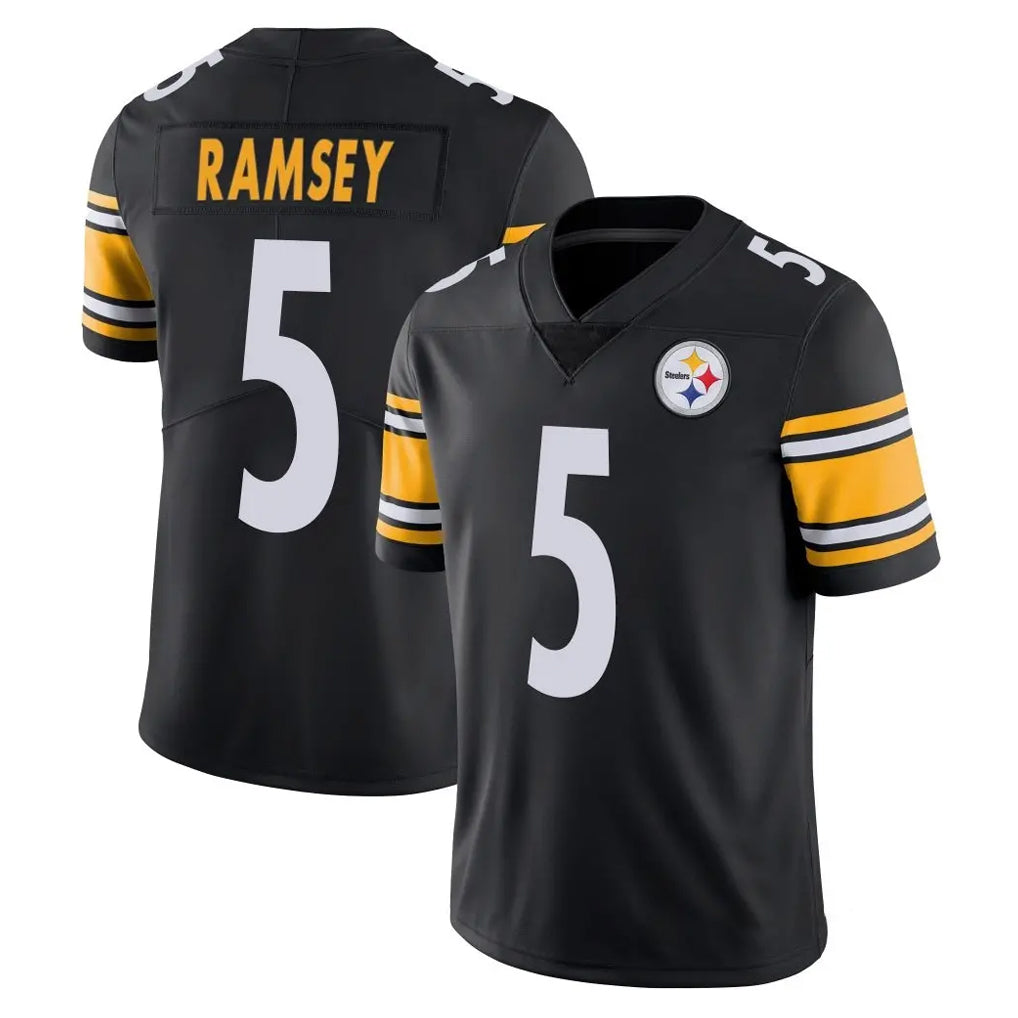 Vanessashop P.Steelers #5 Jalen Ramsey Player Black Limited Vapor Untouchable Home Game Stitched Jerseys