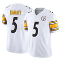 Vanessashop P.Steelers #5 Jalen Ramsey Player White Limited Vapor F.U.S.E. Home Game Stitched Jerseys