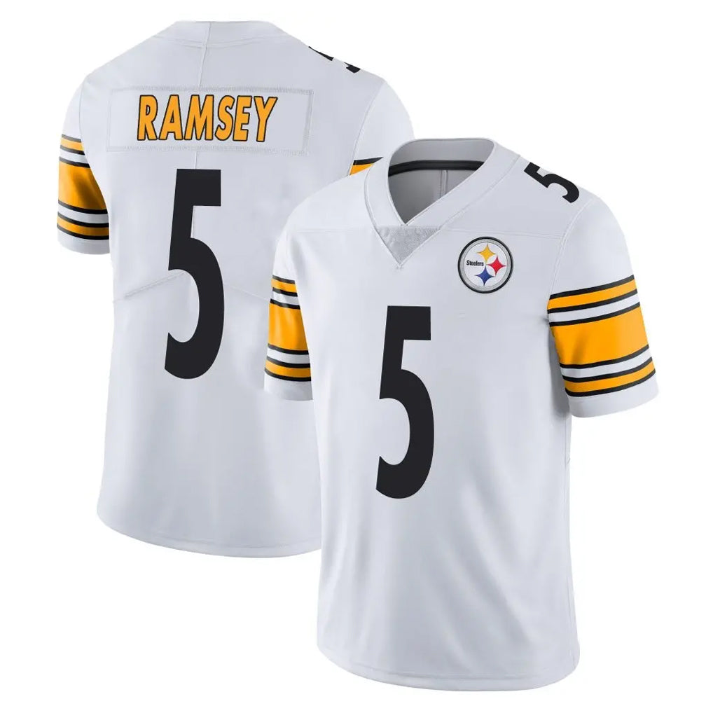 Vanessashop P.Steelers #5 Jalen Ramsey Player White Limited Vapor Untouchable Home Game Stitched Jerseys