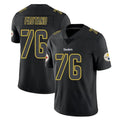 Vanessashop P.Steelers #76 Troy Fautanu Player Black Impact Limited Home Game Stitched Jerseys