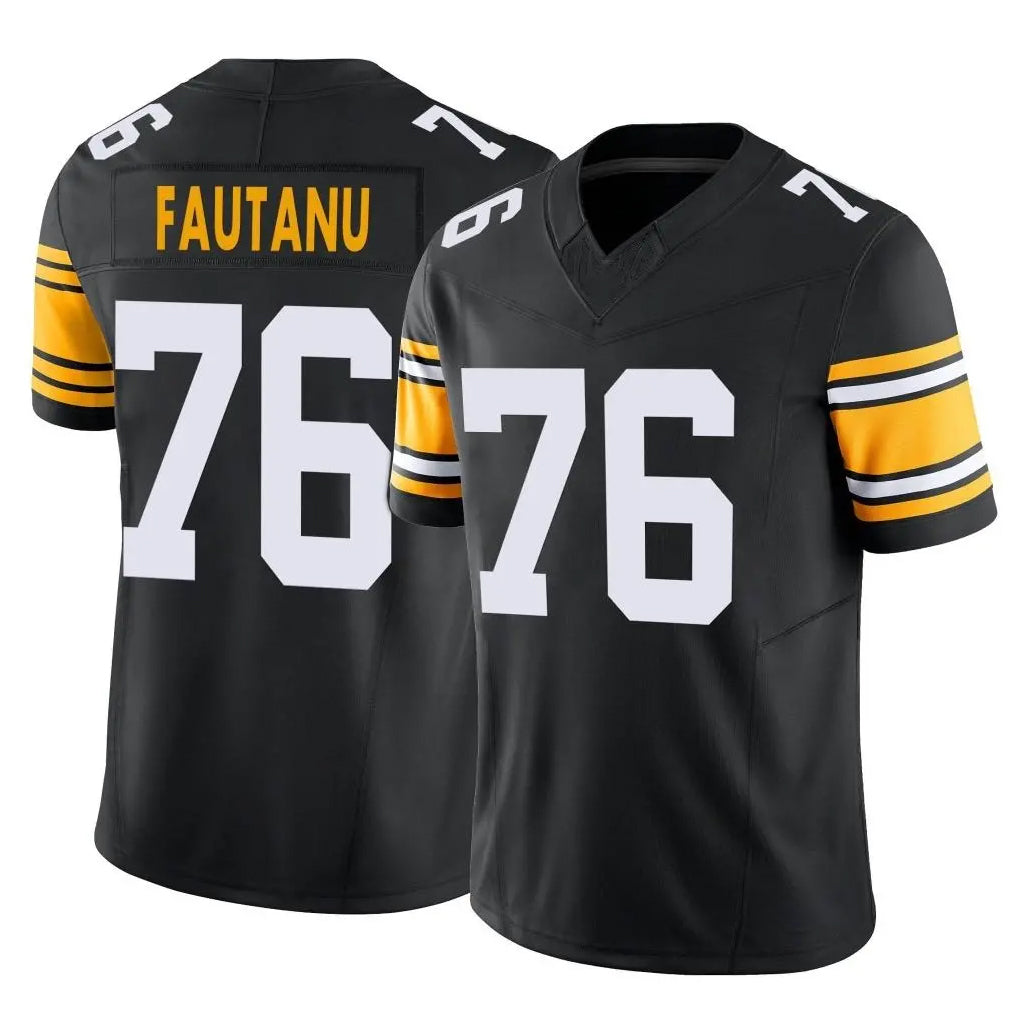 Vanessashop P.Steelers #76 Troy Fautanu Player Black Limited Alternate Vapor F.U.S.E. Home Game Stitched Jerseys