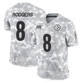 Vanessashop P.Steelers #8 Aaron Rodgers Player Arctic Camo Limited Salute To Service Home Game Stitched Jerseys