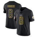 Vanessashop P.Steelers #8 Aaron Rodgers Player Black Impact Limited Home Game Stitched Jerseys