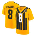 Vanessashop P.Steelers #8 Aaron Rodgers Player Gold Limited 1933 Throwback Home Game Stitched Jerseys