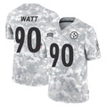 Vanessashop P.Steelers #90 T.J. Watt Player Arctic Camo Limited Salute To Service Home Game Stitched Jerseys