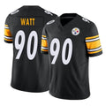 Vanessashop P.Steelers #90 T.J. Watt Player Black Limited Vapor F.U.S.E. Home Game Stitched Jerseys