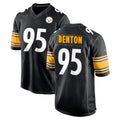 Vanessashop P.Steelers #95 Keeanu Benton Player Black Home Game Stitched Jerseys